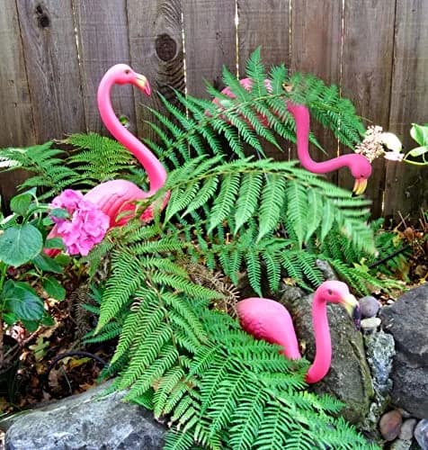 GiftExpress Pink Flamingos Yard Decorations 4 Pack 35.5cm (14" Tall) | Lawn Ornaments & Garden Decor for Outdoor Parties thumbnail 3