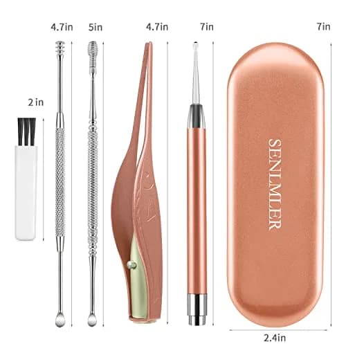 SENLMLER 4 Pack Ear Pick with Light | Safe Ear Wax Removal Kit for Kids & Adults thumbnail 8
