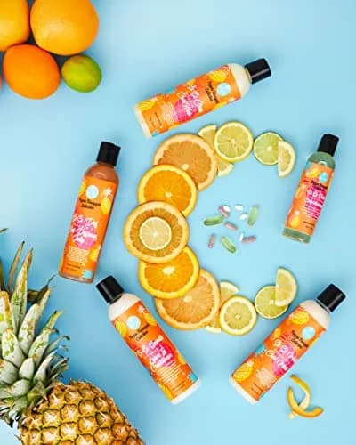 Curls Poppin Pineapple Vitamin C Curl Mask 8oz | Thickens & Moisturizes All Curl Types thumbnail 5