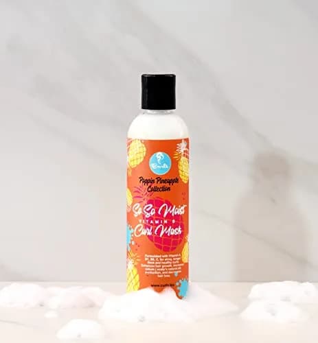Curls Poppin Pineapple Vitamin C Curl Mask 8oz | Thickens & Moisturizes All Curl Types thumbnail 3