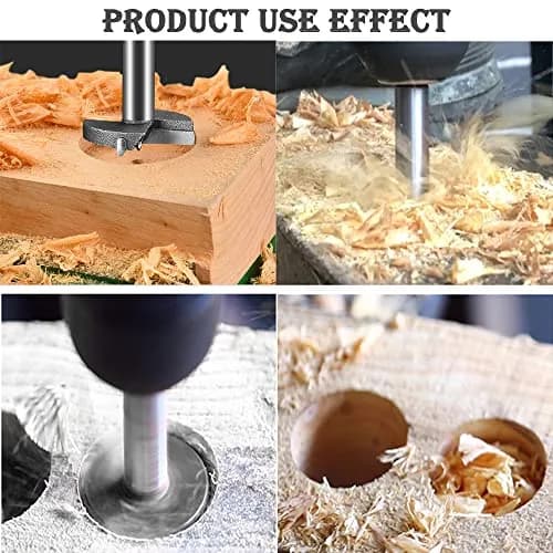 Utoolmart Forstner Drill Bit 75mm Hex Shank | 80mm Length Woodworking Hole Boring Bit thumbnail 7