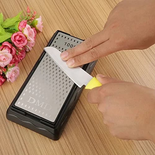 Vikye Diamond Sharpening Stone 200 x 70mm | Double Sided 400 & 1000 Grit for Knives thumbnail 2