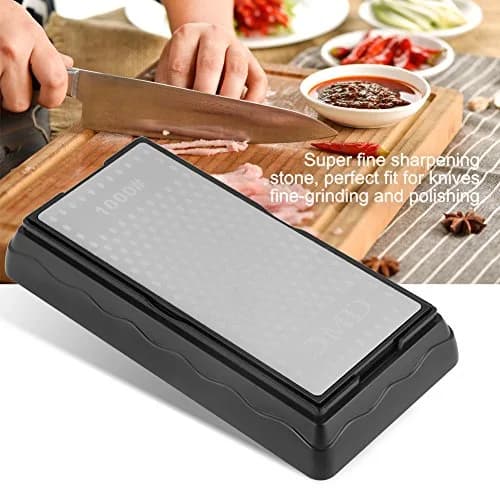 Vikye Diamond Sharpening Stone 200 x 70mm | Double Sided 400 & 1000 Grit for Knives thumbnail 4