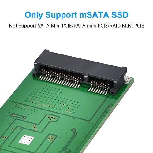 ELUTENG mSATA to USB 3.0 Adapter Converter 72mm (L) x 35mm (W) x 10mm (H) | Expands Storage for Laptops & Desktops thumbnail 2