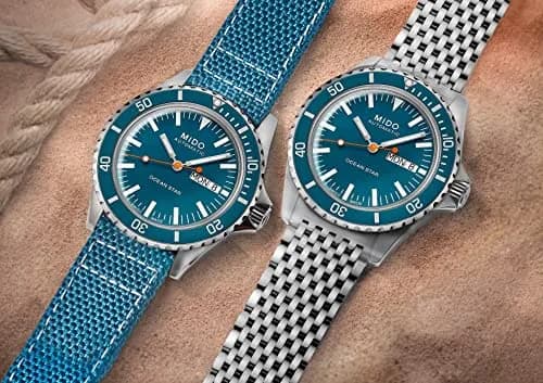 MIDO Ocean Star Tribute Swiss Automatic Watch for Men - Blue Dial - 40.5mm Stainless Steel thumbnail 4
