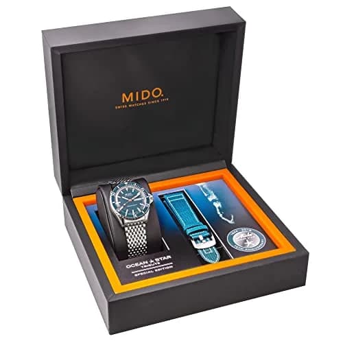 MIDO Ocean Star Tribute Swiss Automatic Watch for Men - Blue Dial - 40.5mm Stainless Steel thumbnail 2