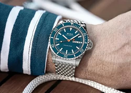 MIDO Ocean Star Tribute Swiss Automatic Watch for Men - Blue Dial - 40.5mm Stainless Steel thumbnail 3