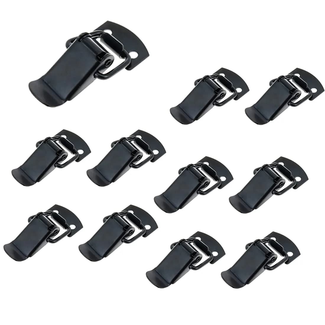 Rannb Mini Toggle Latch Stainless Steel, 201 SS, 10-Pack | Secure Cabinet & Toolbox Latches — No Spring Loaded