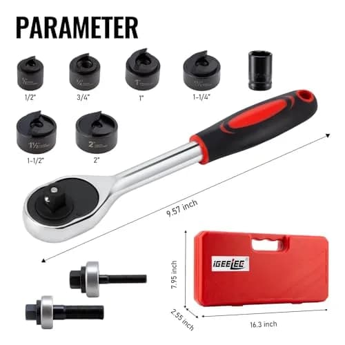 iGeelee Hole Punch Set 6-Piece | Clean, Versatile, Durable for Metal & DIY Projects thumbnail 3