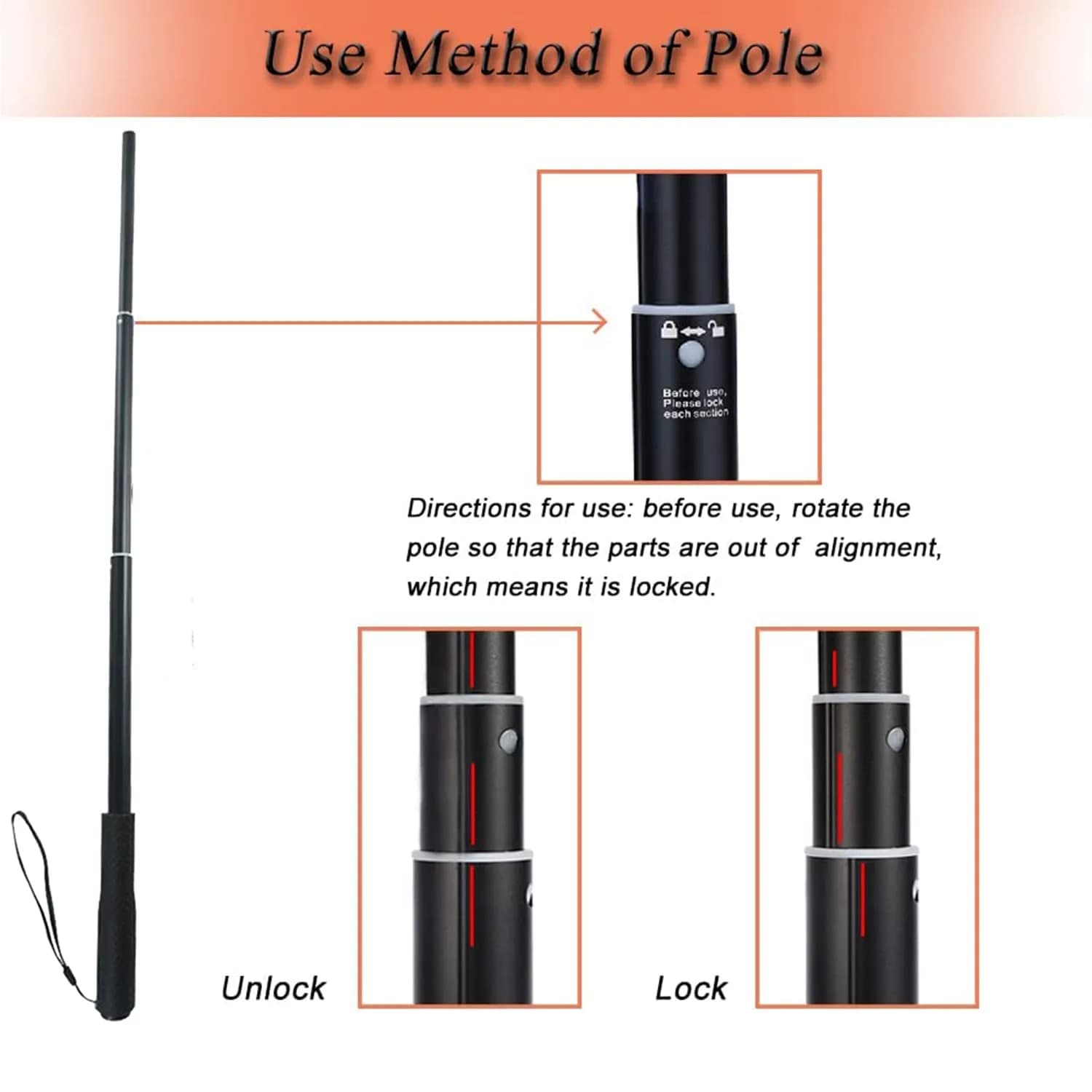 SYOOY Interactive Dog Flirt Pole with 3 Fleece Rope Tails | 10"-35" Retractable Wand - view 5