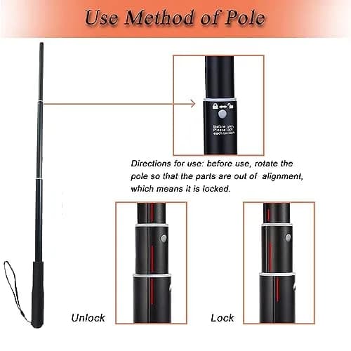SYOOY Interactive Dog Flirt Pole with 3 Fleece Rope Tails | 10"-35" Retractable Wand thumbnail 5