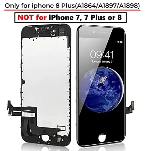 Diykitpl iPhone 8 Plus Screen Replacement Black | Waterproof, Responsive Touch, Easy Install thumbnail 2