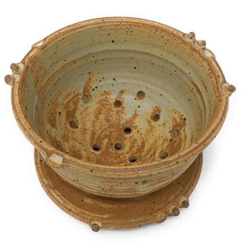 Anthony Stoneware 2-piece Berry Bowl Set, Butternut | Handmade Ceramic Serving & Rinsing Bowls thumbnail 2