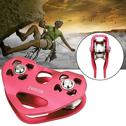 Youngneer Zipline Trolley Kit with 25kN Carabiner & Dual Pulley | Safe Outdoor Climbing Gear (70-120 chars) thumbnail 4