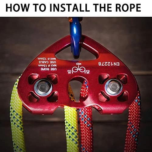 Youngneer Zipline Trolley Kit with 25kN Carabiner & Dual Pulley | Safe Outdoor Climbing Gear (70-120 chars) thumbnail 7