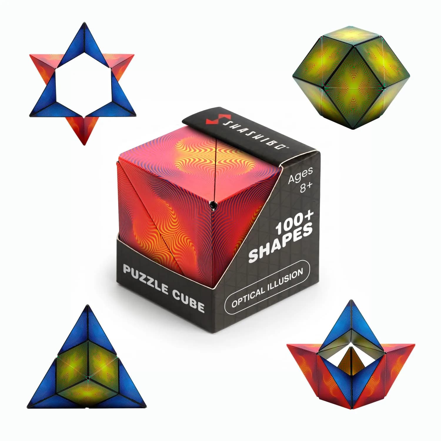 Shashibo Cosmic Surfer Optical Illusion Dodeca Sensory Fidget Toy | Shape-Shifting Puzzle for All Ages - main product image