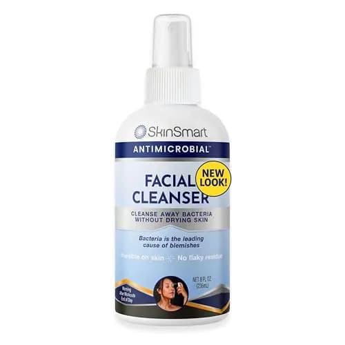 SkinSmart Antimicrobial Facial Cleanser Spray 237ml (8 Fl Oz) | Targets Breakout Bacteria for Clearer Skin thumbnail 1