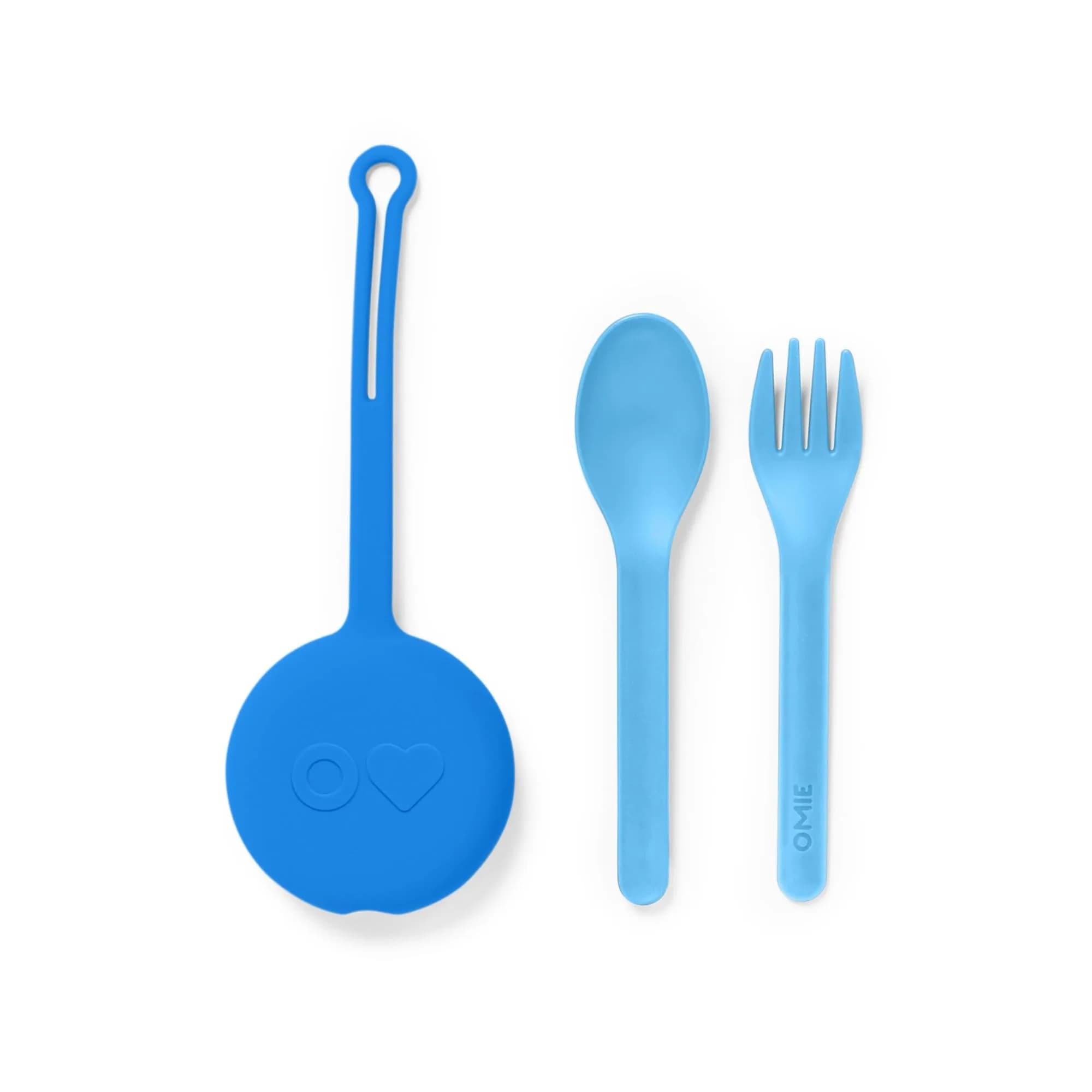 Omie Kids Fork & Spoon Set with Travel Case | BPA-Free, Dishwasher Safe, 3+ Years