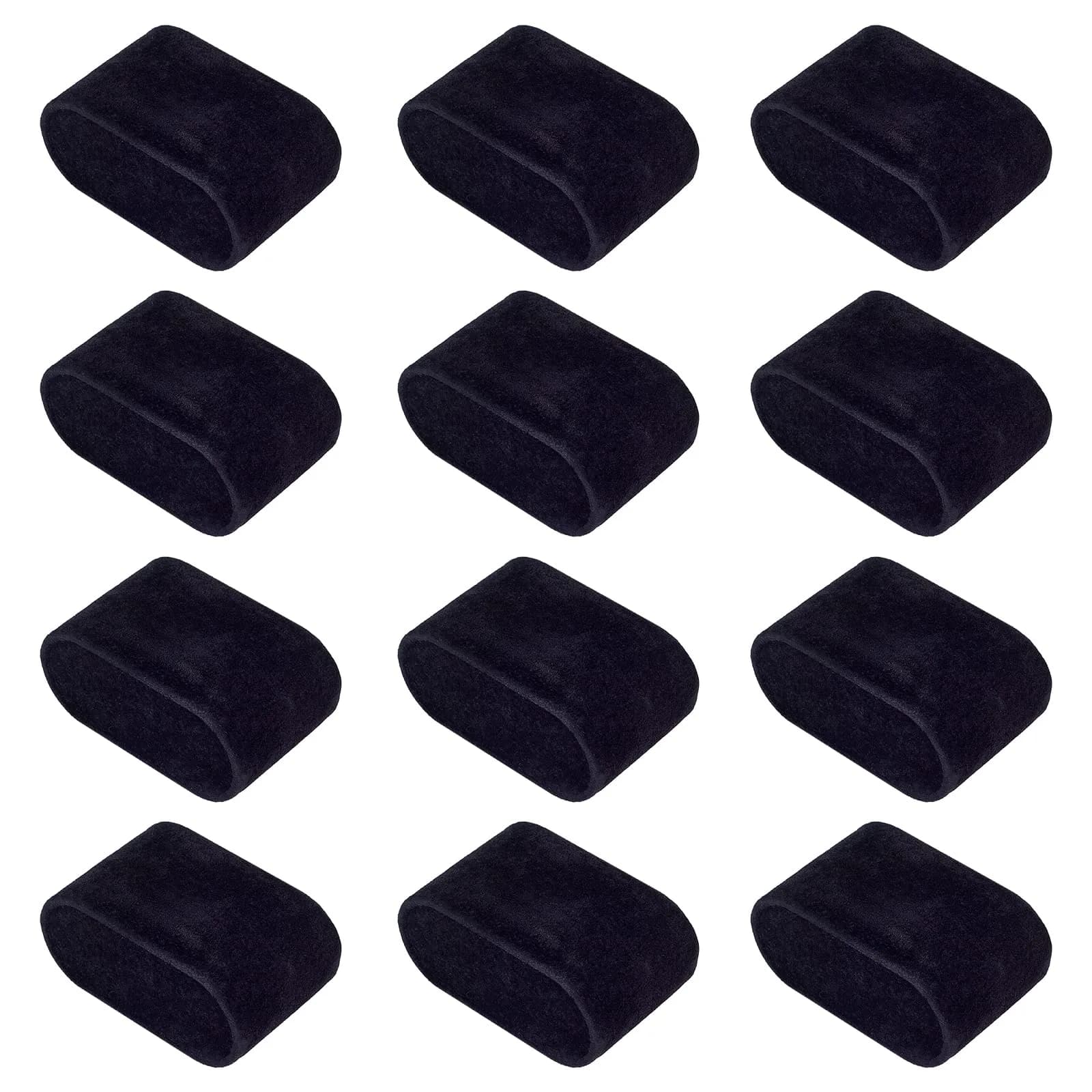 PH PandaHall Jewelry Storage 12pcs Watch Pillow Velvet Black | Stable, Elegant Display for Small Business & Home Use - main product image