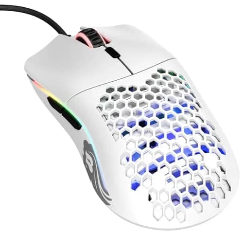Glorious Model O- (Minus) Compact Wired Gaming Mouse - 58g Superlight Honeycomb, Pixart 3360, 6 Buttons | Matte White thumbnail 1