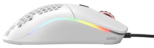 Glorious Model O- (Minus) Compact Wired Gaming Mouse - 58g Superlight Honeycomb, Pixart 3360, 6 Buttons | Matte White thumbnail 5