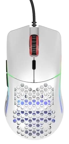Glorious Model O- (Minus) Compact Wired Gaming Mouse - 58g Superlight Honeycomb, Pixart 3360, 6 Buttons | Matte White thumbnail 2