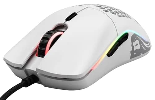 Glorious Model O- (Minus) Compact Wired Gaming Mouse - 58g Superlight Honeycomb, Pixart 3360, 6 Buttons | Matte White thumbnail 3