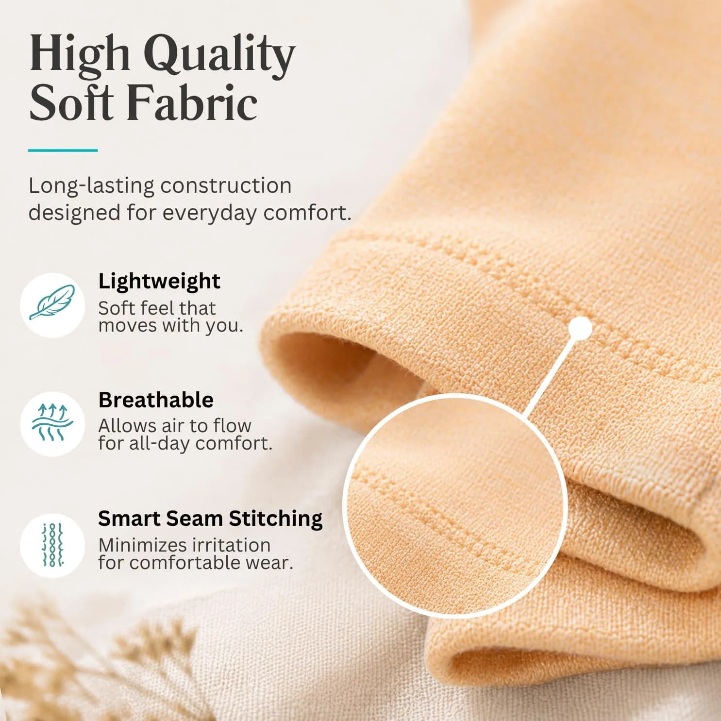 Vive Arthritis Gloves for Men & Women - Small, Beige | Compression Hand Gloves for Rheumatoid Pain Relief - view 3