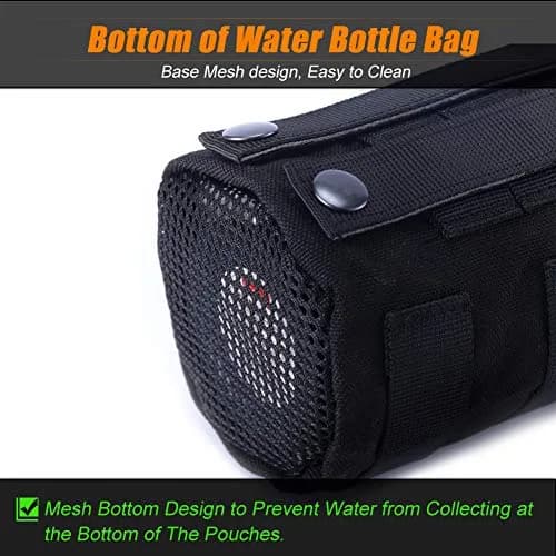 R.SASR Tactical Drawstring Molle Water Bottle Holder Pouch 24.5cm (9.45in) | Fits 0.5L Smartwater Bottles thumbnail 7