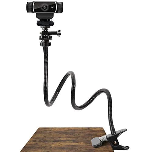 Pipishell Webcam Stand 25 Inch Flexible Gooseneck Mount for Logitech & Other Webcams | 360° Rotation, Max 0.5kg thumbnail 1