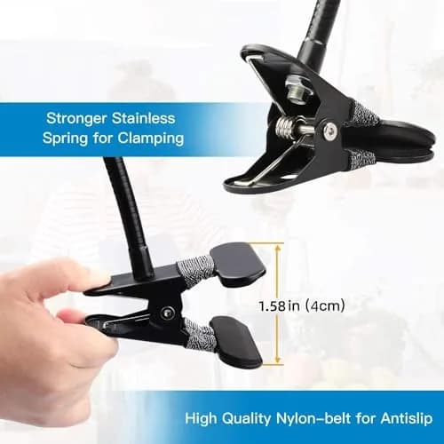 Pipishell Webcam Stand 25 Inch Flexible Gooseneck Mount for Logitech & Other Webcams | 360° Rotation, Max 0.5kg thumbnail 4