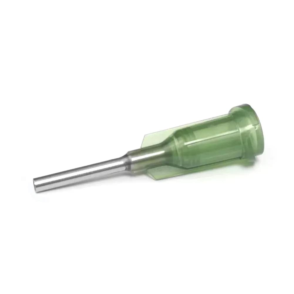 SANANTS 14 Gauge 0.5in Blunt Tip Dispensing Syringe Needles, Olive, 20 PCS | Luer Lock Precision Applicator for Lab & Crafts - view 2