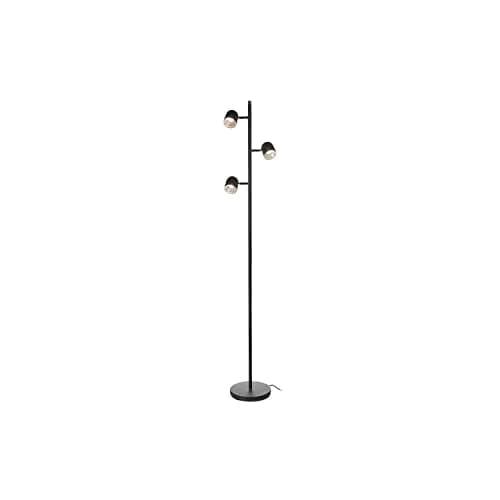Lite Source LED 3-LITE Floor Lamp, Black/Chrome | Modern LED Floor Lamp for Living Room & Bedroom thumbnail 1