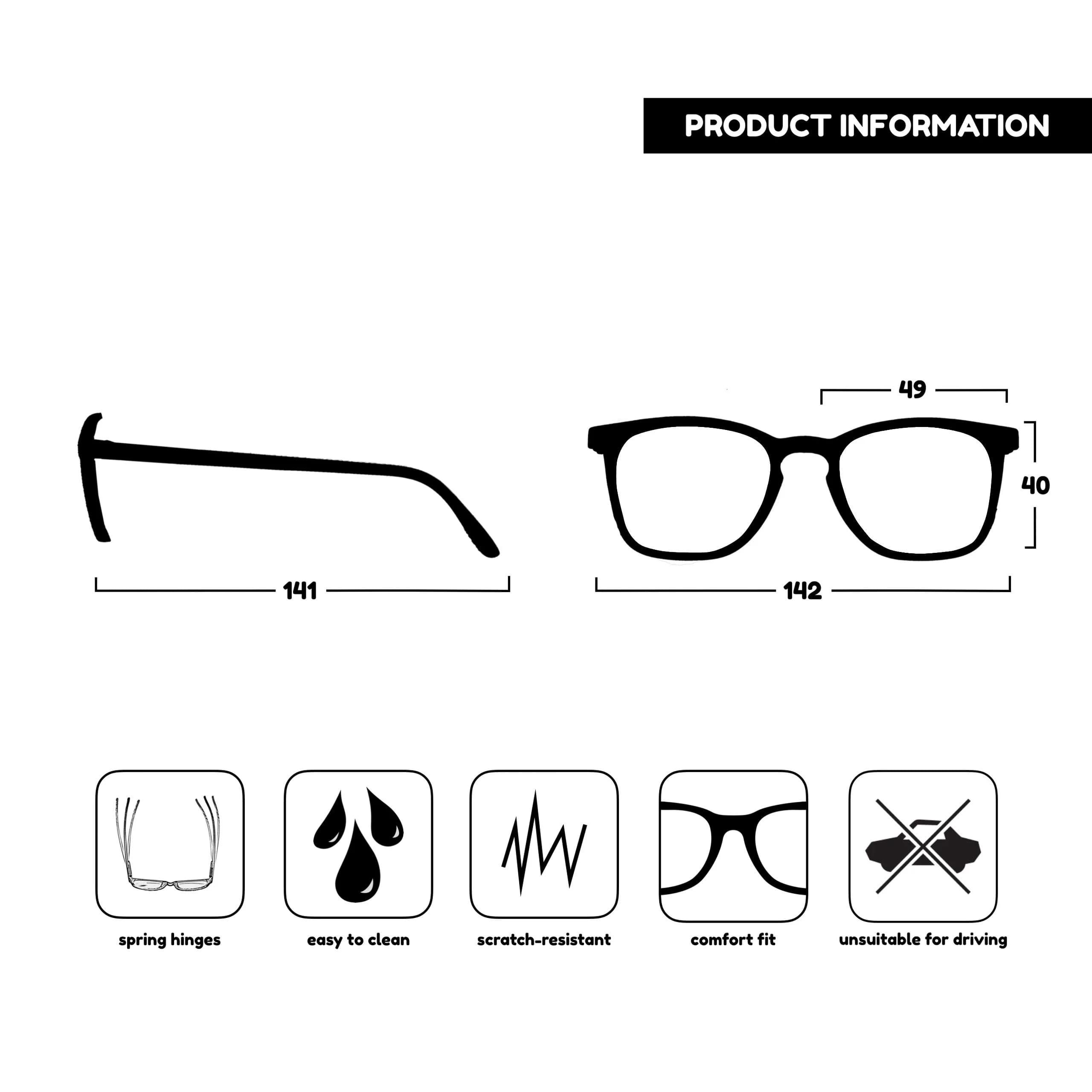 OPULIZE BEX Reading Sunglasses for Men and Women, Large Designer Style +2.5 Magnification | UV400 Protection - view 6