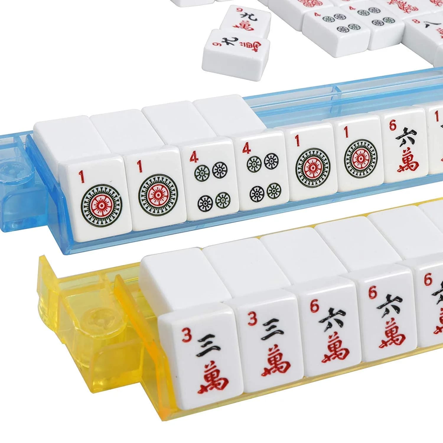 HNDTEK American Mahjong Set 166 Tiles, 1.5" x 1.5" Tiles | Non-Toxic Melamine for Family Game Nights - view 6