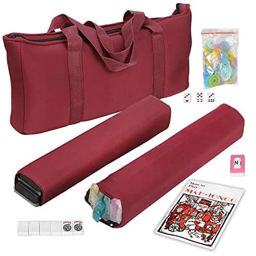 HNDTEK American Mahjong Set 166 Tiles, 1.5" x 1.5" Tiles | Non-Toxic Melamine for Family Game Nights thumbnail 1