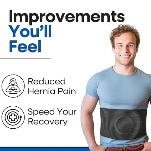 Armstrong America Hernia Belt for Men & Women - S/M (23"-29") | Post Surgery Abdominal Binder with Pressure Pad thumbnail 4