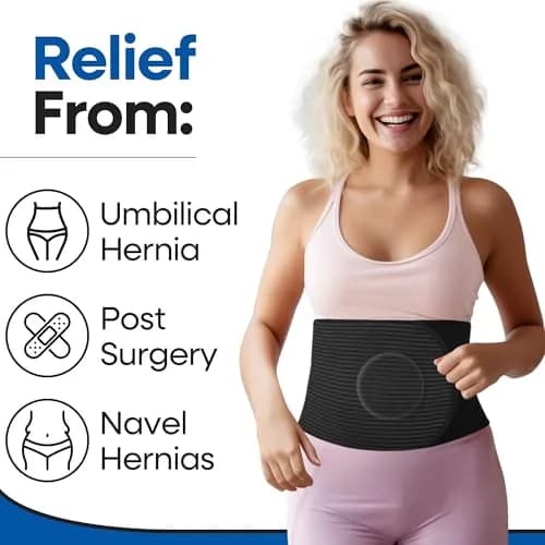 Armstrong America Hernia Belt for Men & Women - S/M (23"-29") | Post Surgery Abdominal Binder with Pressure Pad thumbnail 2