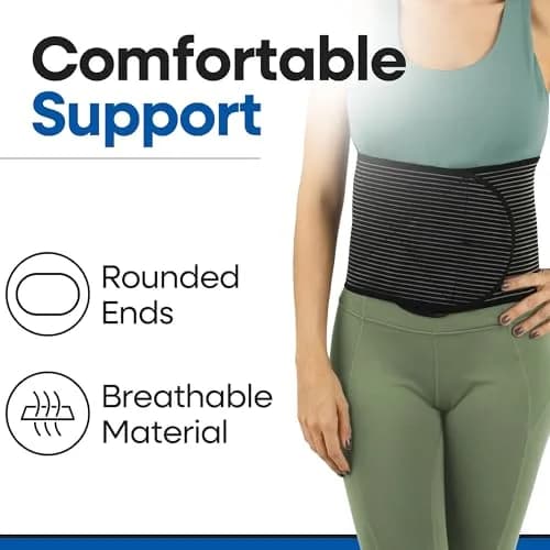 Armstrong America Hernia Belt for Men & Women - S/M (23"-29") | Post Surgery Abdominal Binder with Pressure Pad thumbnail 3
