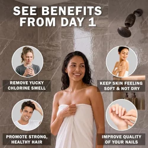 Aqua Elegante Chlorine Shower Water Filter - Replacement Cartridge | Supports Clean Water & Skin Comfort thumbnail 2
