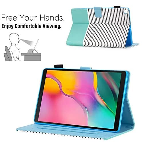Dteck SM-T510 Case for Samsung Galaxy Tab A 10.1 2019 | Premium Leather Folio Stand with Card Slots thumbnail 4