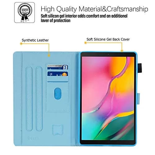 Dteck SM-T510 Case for Samsung Galaxy Tab A 10.1 2019 | Premium Leather Folio Stand with Card Slots thumbnail 8