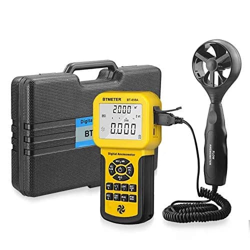 BTMETER Por HVAC Anemometer -CFM Meter Gauge w/USB Data Export to PC | Wind Speed & Flow Measurement thumbnail 1