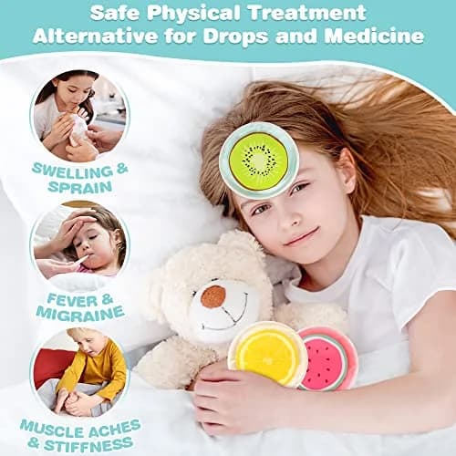 Hilph Kids Fruit Ice Packs 3 Count | Soft Flexible Gel for Boo Boos, Fevers, and Injuries - view 2