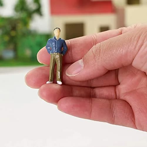 Evemodel 100PCS Model Trains Architectural Figures 35mm | Realistic O Scale Props for Miniature Scenes thumbnail 6