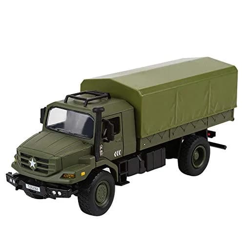 Ailejia Classic Military Diecast Transport Trucks 9" x 3.7" x 2.9" | Retro Army Model for Collectors & Gifts thumbnail 1
