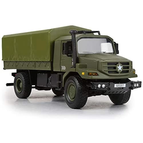 Ailejia Classic Military Diecast Transport Trucks 9" x 3.7" x 2.9" | Retro Army Model for Collectors & Gifts thumbnail 2