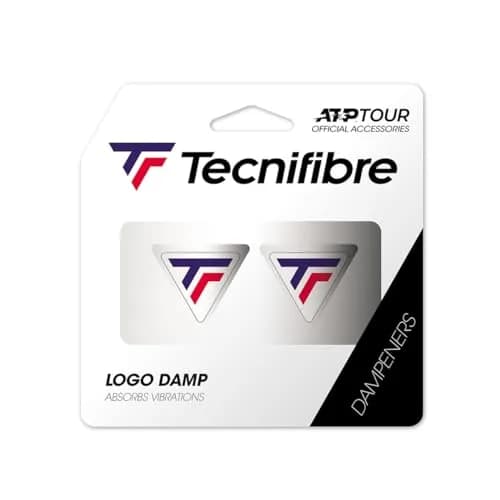 Tecnifibre Logo Damp Unisex Adults' Tennis Vibration Relief, Tricolour, Pack of 2 | Absorbs Sharp String Sounds thumbnail 1