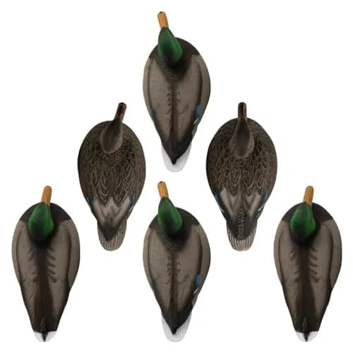 HARD CORE DECOYS Waterfowl Rugged Series Standard Mallard Decoys - 6 Pack | True-to-Life Drakes & Hens thumbnail 2