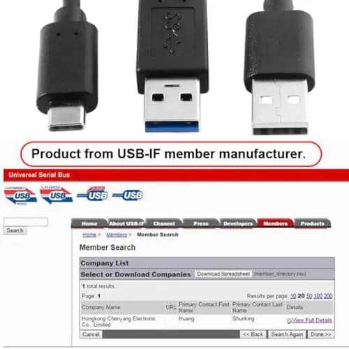 cablecc USB-C to Dual USB-A Y Cable 60cm | Power & Data for Laptops & Hard Drives thumbnail 6